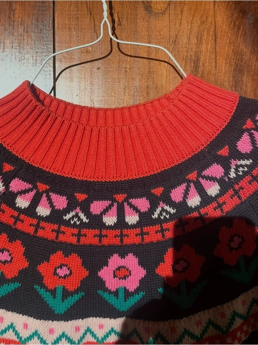 Hanna Andersson Floral Knit Sweater Dress